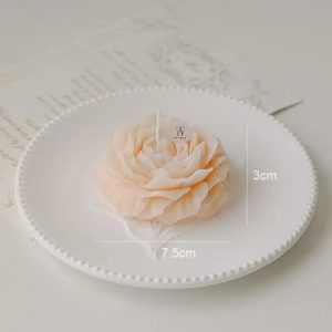Custom Luxury Aromatic Gift Wax Scented Subshrubby Peony Flower Candles For Wedding