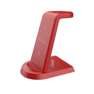 Low Price Fast 3 In 1 Cellphone Mobile Wireless Phone Charger Stand Black Custom Logo For Iphone 15 14 13