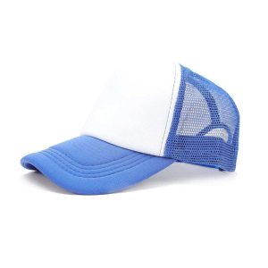 sublimation trucker hat custom logo Us warehouse 5 panel polyester hat for sublimation foam mesh baseball cap sublimation hat