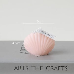 Customized Scents Plant Wax Aroma Art Sea Shell Shape Candle For Gift