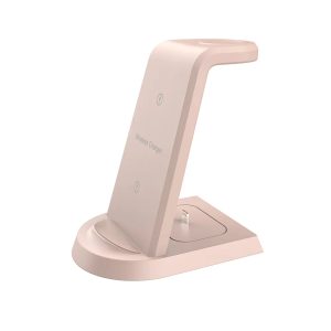 Low Price Fast 3 In 1 Cellphone Mobile Wireless Phone Charger Stand Black Custom Logo For Iphone 15 14 13