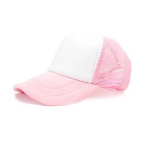 sublimation trucker hat custom logo Us warehouse 5 panel polyester hat for sublimation foam mesh baseball cap sublimation hat