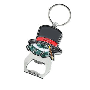 Hot Bulk Key Chain Beer Bottle Opener Cheap Metal Magnetic Wine Opener Keyholder Soft Enamel Custom Bottle Opener Keychain
