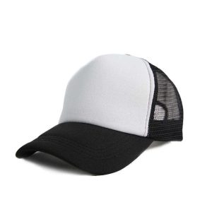 sublimation trucker hat custom logo Us warehouse 5 panel polyester hat for sublimation foam mesh baseball cap sublimation hat
