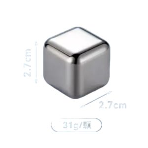 Fascinating Price Bar Accessories Cooling Stones Stainless Steel 304 Whiskey Ice Cube Wine Stone Customized Ice Cub