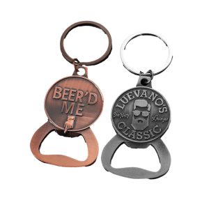 Hot Bulk Key Chain Beer Bottle Opener Cheap Metal Magnetic Wine Opener Keyholder Soft Enamel Custom Bottle Opener Keychain