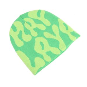 Wholesale Unisex All Over print Winter Hat Cap Custom Logo Acrylic Knitted Cuffed Beanie Hats