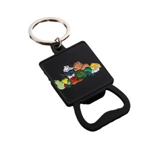Hot Bulk Key Chain Beer Bottle Opener Cheap Metal Magnetic Wine Opener Keyholder Soft Enamel Custom Bottle Opener Keychain