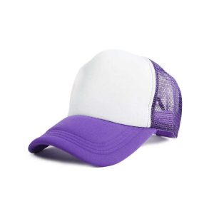 sublimation trucker hat custom logo Us warehouse 5 panel polyester hat for sublimation foam mesh baseball cap sublimation hat