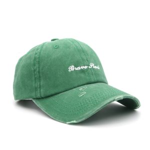Wholesale 6 Panel Metal Buckle Untructured Cotton Vintage Gorras Custom Embroidery Logo Baseball Cap Washed Distressed Dad Hats