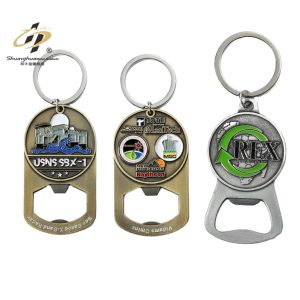 Hot Bulk Key Chain Beer Bottle Opener Cheap Metal Magnetic Wine Opener Keyholder Soft Enamel Custom Bottle Opener Keychain