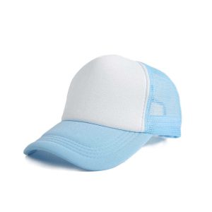 sublimation trucker hat custom logo Us warehouse 5 panel polyester hat for sublimation foam mesh baseball cap sublimation hat