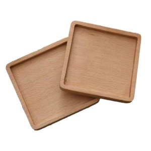 XS ltd. Factory Supply Round Square Walnut Bamboo Coaster Custom Beer Drink Print Wooden MDF Coaster
