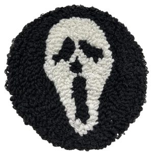 Innermor Halloween Handmade ghost pumpkin Tufted Cup Coasters Mini Mug Rug All Saints' Day Festival table decor cup mat